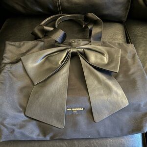 Karl Lagerfeld bow tote bag